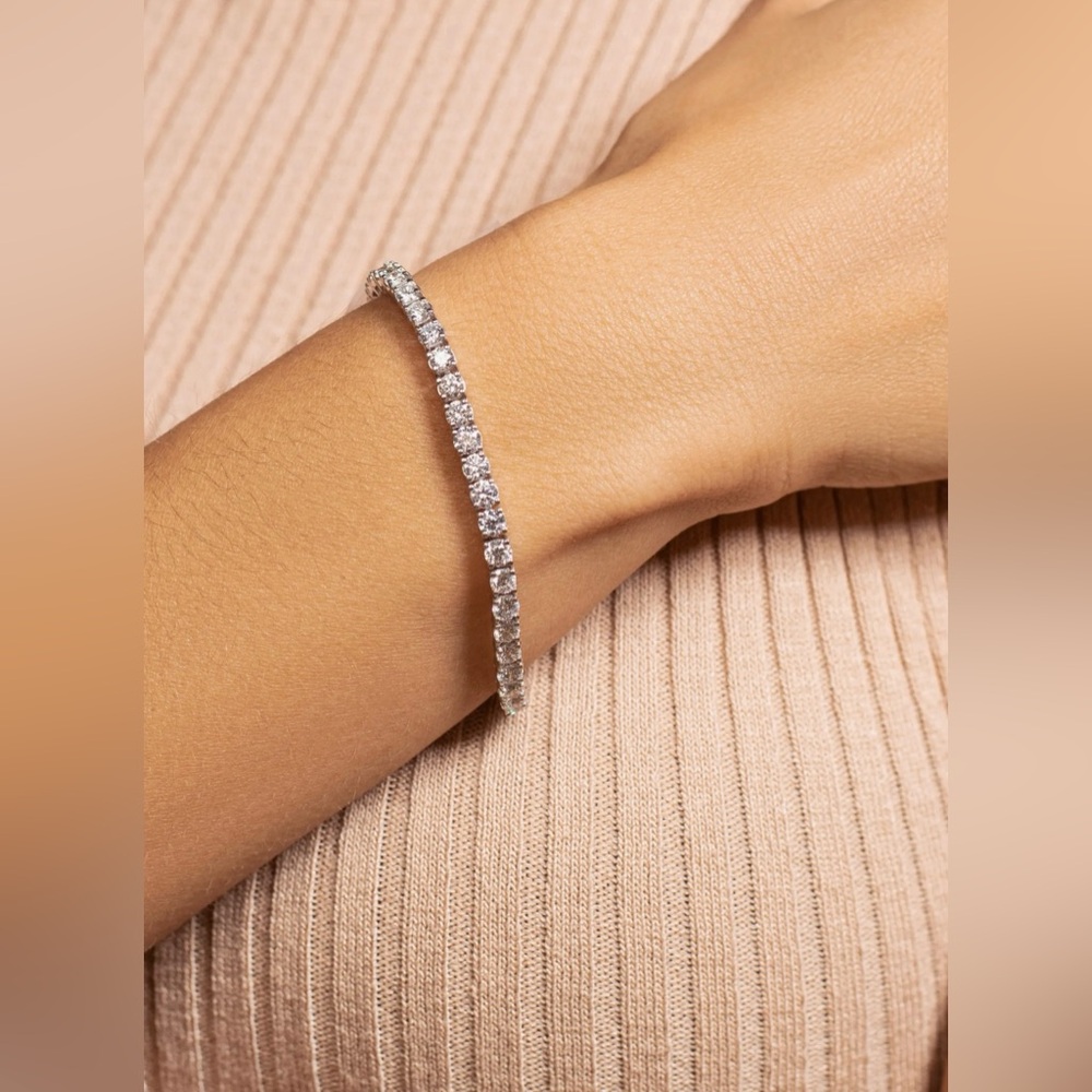 Tennis Bracelet | 925 Sterling Silver | Rhodium Plated